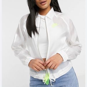 Nike Air translucent jacket in white
